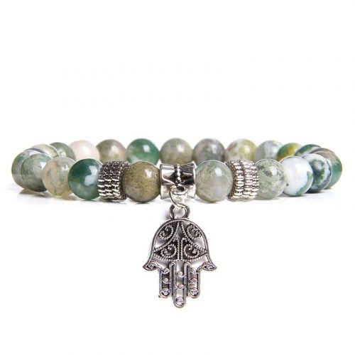 Bracelet bouddhiste perles d’agate