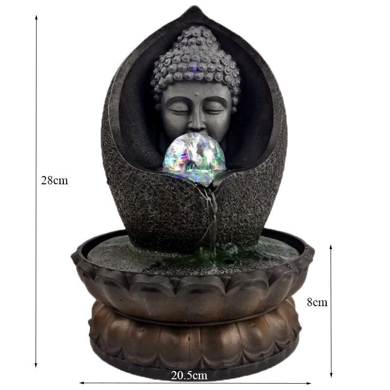 Fontaine Bouddha avec boule