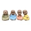 Statue Bouddha En Grès - Sculpture Moine Zen Bougeoir | Décoration Feng Shui Chance