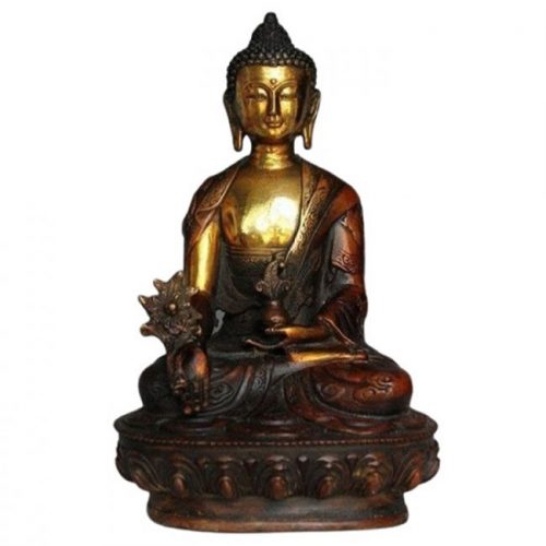 Statua del Buddha in ottone