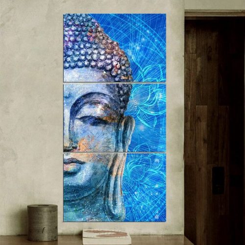 Blue Buddha painting
