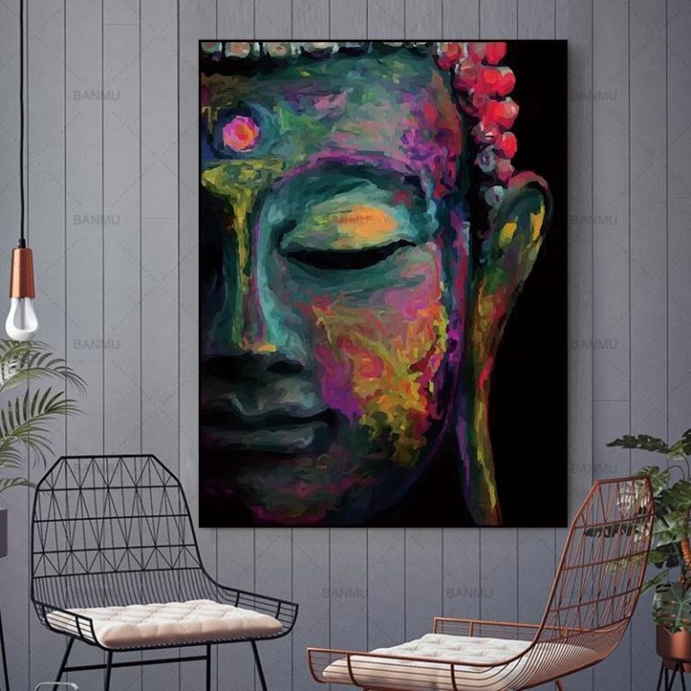 Tableau sur toile, Figures de Bouddha