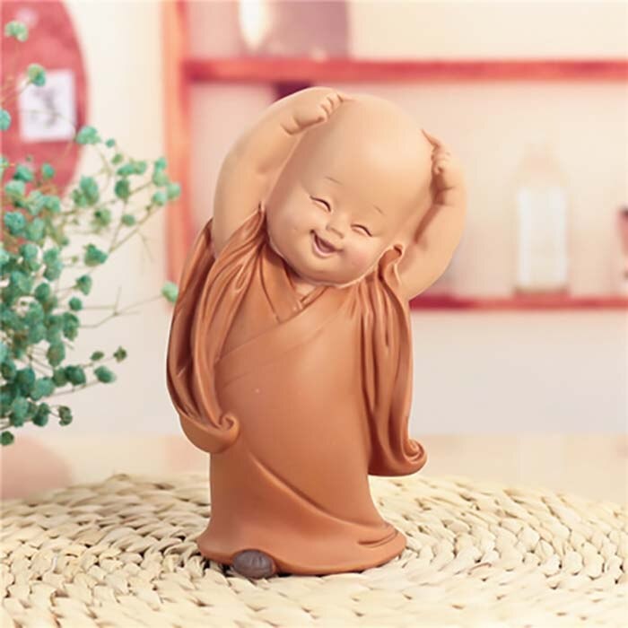 Petite statue moine bouddhiste