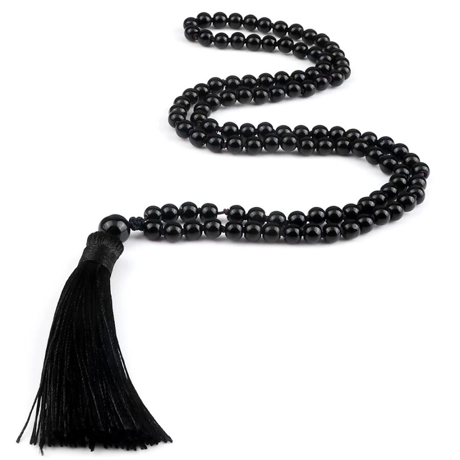 Collier Mala Bouddhiste “Prière” en Pierre Naturelle