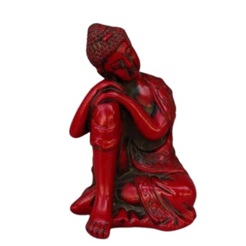 Statue Bouddha rouge