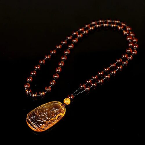 Pendentif Bouddha Prieur en Agate