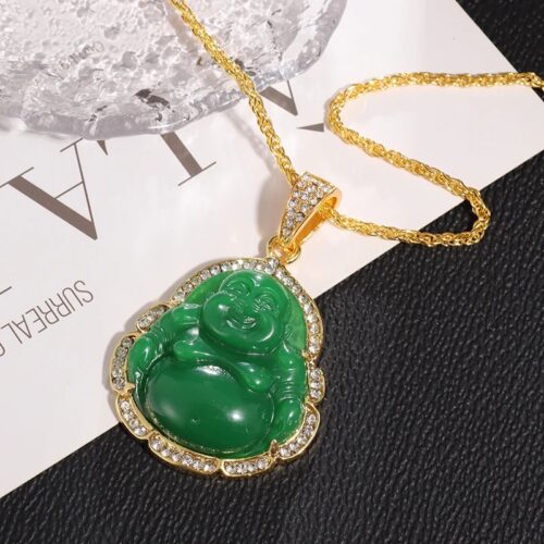 Pendentif Bouddha Pierre de Jade