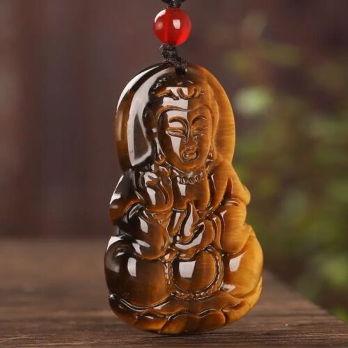 Pendentif Bouddha Oeil de Tigre