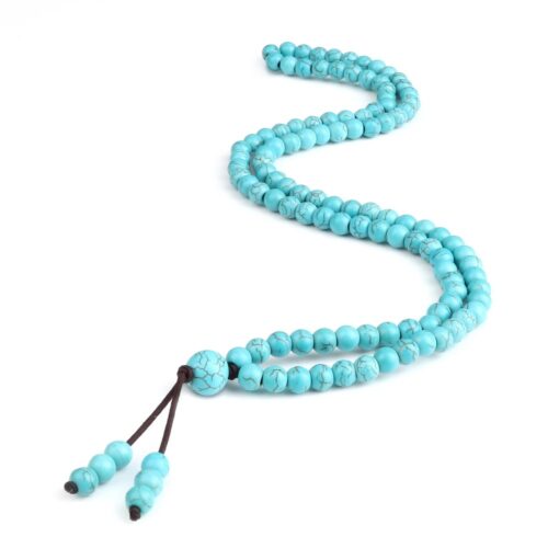 Chapelet Bouddhiste Turquoise 108 perles